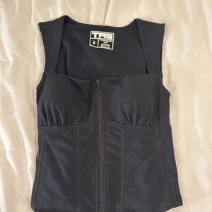TA3 Corsety Square Neck Sleeveless Top